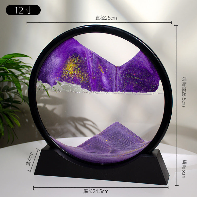 3D motion sandscape art with rotating design, a relaxing and creative decoration for any room