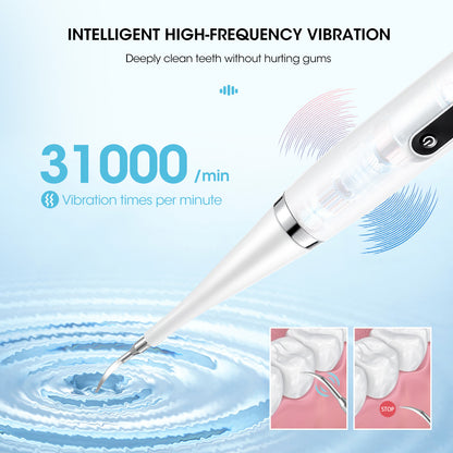 Two-in-one teeth cleaning and brushing tool with USB charging and vibration technology for oral care